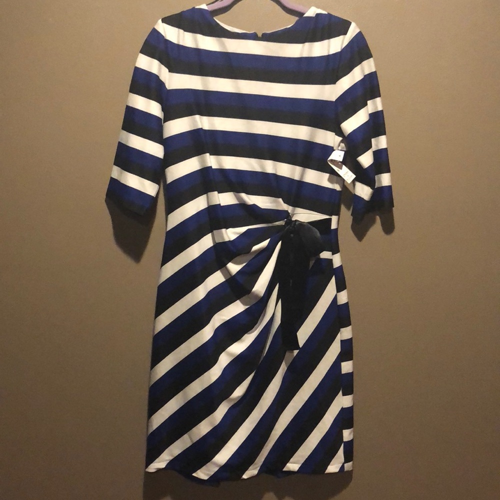 NWT shift dress with faux wrap-like detail